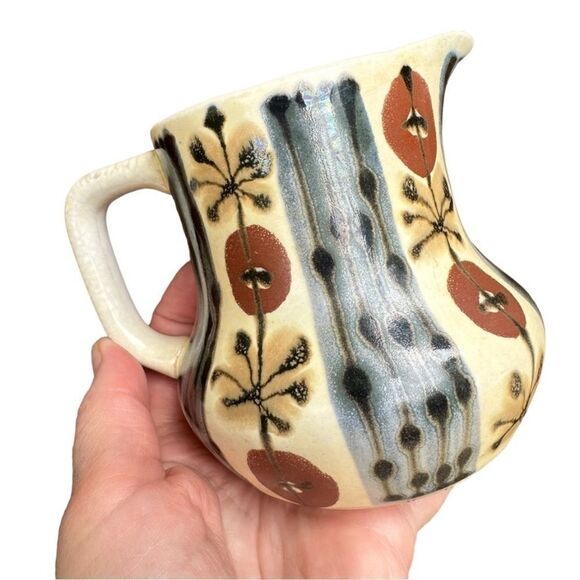 Ceramic Floral Pitcher - Picture 2 of 4